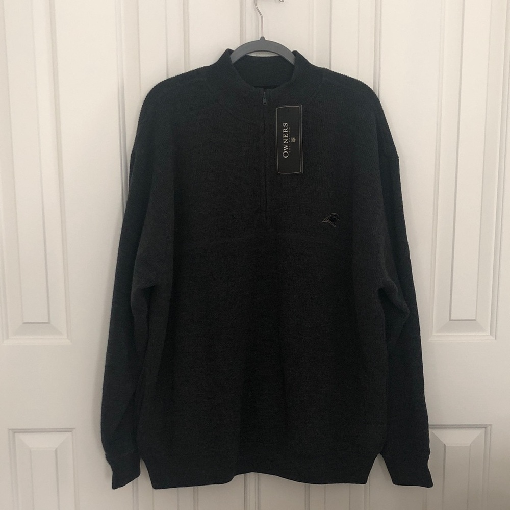 NFL Owner's Collection Panthers Quarter Zip by Reebok
